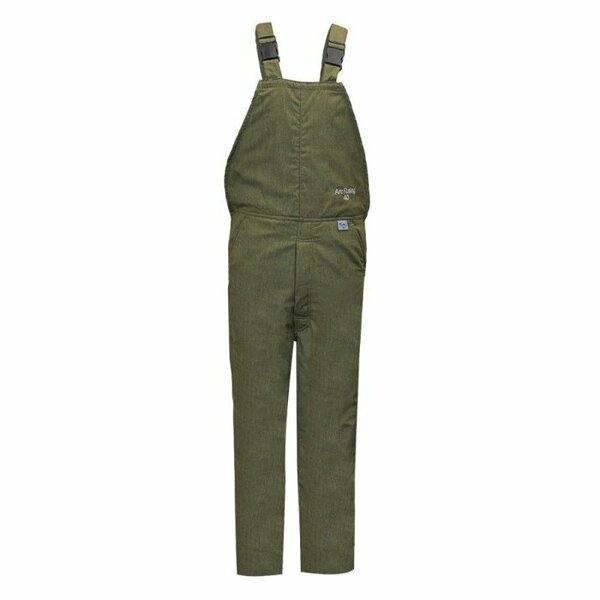 National Safety Apparel ArcGuard REVOLITE Bib Overall, S, Olive Green, RevoLite, 31-34in Chest, 30in L Inseam C45NPQHLTSM30